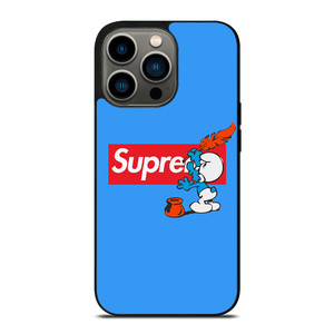 SUPREME X THE SMURFS iPhone 13 Pro Case Cover SUPREME X THE SMURFS iPhone 13 Pro Case Cover