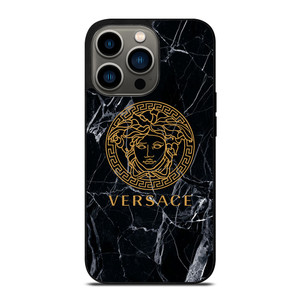 VERSACE BLACK MARBLE iPhone 13 Pro Case Cover VERSACE BLACK MARBLE iPhone 13 Pro Case Cover
