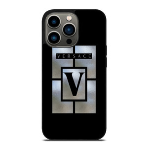 VERSACE LOGO SILVER iPhone 13 Pro Case Cover
