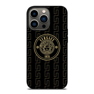 VERSACE MEDUSA BLACK iPhone 13 Pro Case Cover VERSACE MEDUSA BLACK iPhone 13 Pro Case Cover