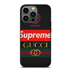 VERSACE SUPREME GUCCI LUXURY LOGO iPhone 13 Pro Case Cover