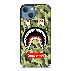 BAPE BATHING CAMO SHARK SUPREME iPhone 13 Case Cover BAPE BATHING CAMO SHARK SUPREME iPhone 13 Case Cover