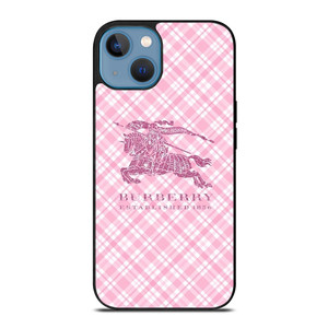 BURBERRY LOGO PINK PATTERN iPhone 13 Case Cover BURBERRY LOGO PINK PATTERN iPhone 13 Case Cover