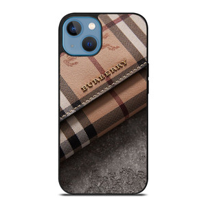 BURBERRY PATTERN ON WALLET iPhone 13 Case Cover