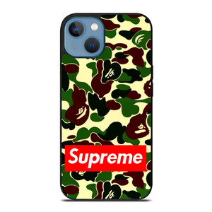 CAMO BAPE SUPREME iPhone 13 Case Cover CAMO BAPE SUPREME iPhone 13 Case Cover