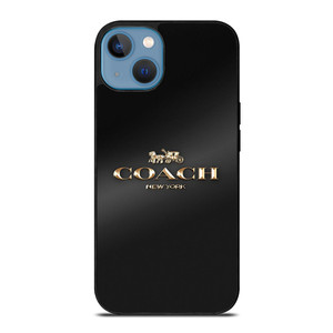 COACH NEW YORK GOLDEN LOGO iPhone 13 Case Cover COACH NEW YORK GOLDEN LOGO iPhone 13 Case Cover