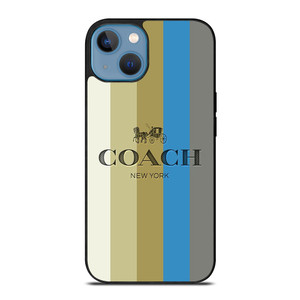 COACH NEW YORK LOGO STRIPE EMBLEM iPhone 13 Case Cover COACH NEW YORK LOGO STRIPE EMBLEM iPhone 13 Case Cover
