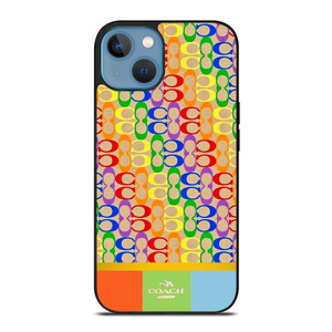 COACH NEWYORK COLORFUL ICON PATTERN iPhone 13 Case Cover COACH NEWYORK COLORFUL ICON PATTERN iPhone 13 Case Cover