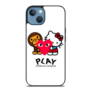 COMME DES GARCONS BAPE HELLO KITTY iPhone 13 Case Cover COMME DES GARCONS BAPE HELLO KITTY iPhone 13 Case Cover