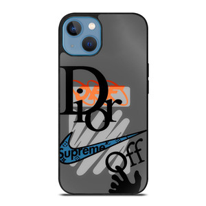 DIOR SUPREME OFF WHITE NIKE LOGO iPhone 13 Case Cover DIOR SUPREME OFF WHITE NIKE LOGO iPhone 13 Case Cover