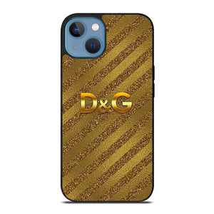 DOLCE AND GABBANA D&G LOGO GOLD iPhone 13 Case Cover