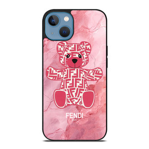 FENDI ROMA LOGO PINK BEAR iPhone 13 Case Cover FENDI ROMA LOGO PINK BEAR iPhone 13 Case Cover