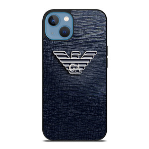 GIORGIO ARMANI EMBOSSED LOGO iPhone 13 Case Cover GIORGIO ARMANI EMBOSSED LOGO iPhone 13 Case Cover