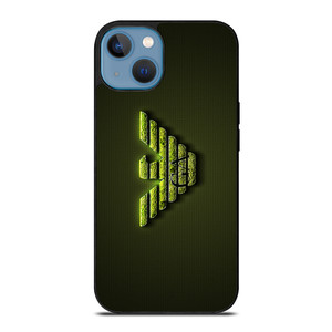 GIORGIO ARMANI GREEN EMBLEM iPhone 13 Case Cover GIORGIO ARMANI GREEN EMBLEM iPhone 13 Case Cover