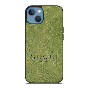 GUCCI BEAUTY GREEN CARVING iPhone 13 Case Cover GUCCI BEAUTY GREEN CARVING iPhone 13 Case Cover