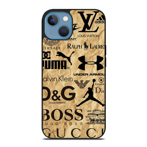 GUCCI NIKE VERSACE LOUIS VUITTON LV DIOR GOLDEN LOGO iPhone 13 Case Cover GUCCI NIKE VERSACE LOUIS VUITTON LV DIOR GOLDEN LOGO iPhone 13 Case Cover
