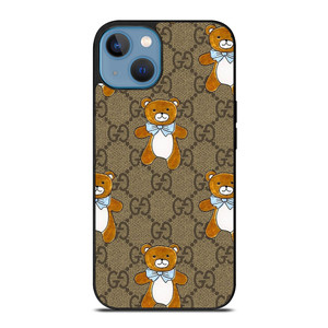 GUCCI TEDDY BEAR PATTERN iPhone 13 Case Cover GUCCI TEDDY BEAR PATTERN iPhone 13 Case Cover