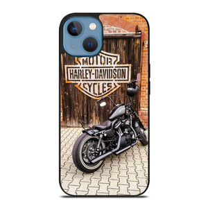 HARLEY DAVIDSON BLACK MOTORCYCLE iPhone 13 Case Cover