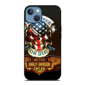 HARLEY DAVIDSON LIVE FREE OR DIE CF iPhone 13 Case Cover HARLEY DAVIDSON LIVE FREE OR DIE CF iPhone 13 Case Cover
