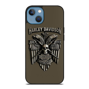HARLEY DAVIDSON MOTORCYCLES LOGO METAL iPhone 13 Case Cover