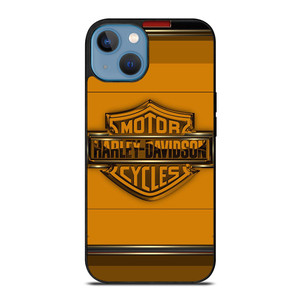 HARLEY DAVIDSON MOTORCYCLES LOGO YELLOW iPhone 13 Case Cover HARLEY DAVIDSON MOTORCYCLES LOGO YELLOW iPhone 13 Case Cover
