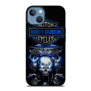 HARLEY DAVIDSON SKULL BLUE iPhone 13 Case Cover
