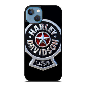 HARLEY DAVIDSON USA METAL EMBLEM iPhone 13 Case Cover HARLEY DAVIDSON USA METAL EMBLEM iPhone 13 Case Cover