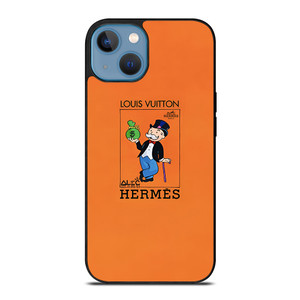 HERMES LOUIS VUITTON LV LOGO MONOPOLI ICON iPhone 13 Case Cover