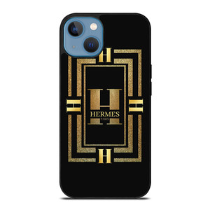 HERMES PARIS LOGO LUXURY GOLDEN ICON iPhone 13 Case Cover