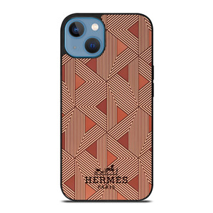 HERMES PARIS PATTERN BROWN iPhone 13 Case Cover HERMES PARIS PATTERN BROWN iPhone 13 Case Cover