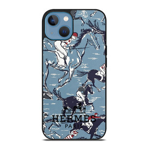 HERMES PARIS PATTERN HORSE iPhone 13 Case Cover HERMES PARIS PATTERN HORSE iPhone 13 Case Cover
