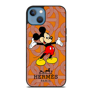 HERMES PARIS PATTERN MICKEY MOUSE DISNEY iPhone 13 Case Cover HERMES PARIS PATTERN MICKEY MOUSE DISNEY iPhone 13 Case Cover