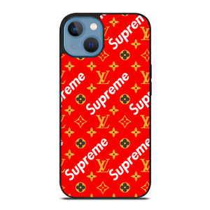 NEW SUPREME LOUIS VUITTON iPhone 13 Case Cover NEW SUPREME LOUIS VUITTON iPhone 13 Case Cover