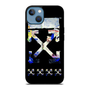 OFF WHITE ABSTRACT ART LOGO iPhone 13 Case Cover