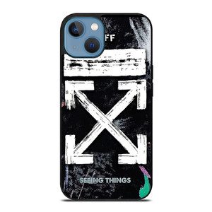 OFF WHITE LOGO SEEING THINGS iPhone 13 Case Cover OFF WHITE LOGO SEEING THINGS iPhone 13 Case Cover