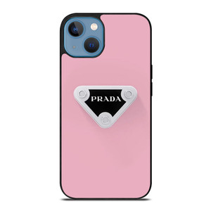 PINK PRADA LOGOEMBLEM iPhone 13 Case Cover