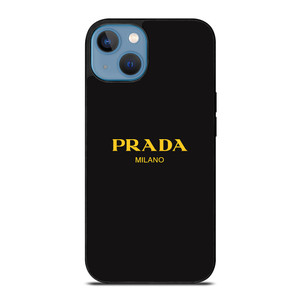 PRADA MILANO GOLD LETTER iPhone 13 Case Cover PRADA MILANO GOLD LETTER iPhone 13 Case Cover