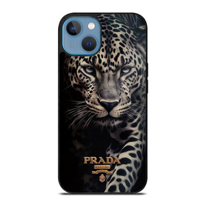 PRADA MILANO LOGO LEOPARD iPhone 13 Case Cover PRADA MILANO LOGO LEOPARD iPhone 13 Case Cover