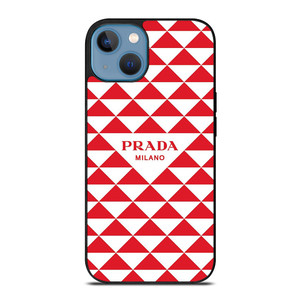 PRADA MILANO RED TRIANGLE iPhone 13 Case Cover