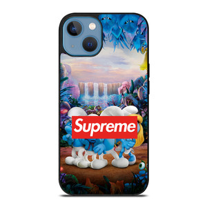 SUPREME AND THE SMURFS 2 iPhone 13 Case Cover SUPREME AND THE SMURFS 2 iPhone 13 Case Cover