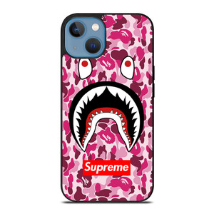 SUPREME BAPE CAMO SHARK iPhone 13 Case Cover SUPREME BAPE CAMO SHARK iPhone 13 Case Cover