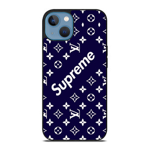 SUPREME NAVY PATTREN iPhone 13 Case Cover