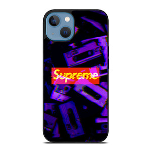 SUPREME PURPLE CASSETTE GLITCH iPhone 13 Case Cover SUPREME PURPLE CASSETTE GLITCH iPhone 13 Case Cover
