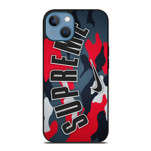 SUPREME X NIKE RED CAMO iPhone 13 Case Cover