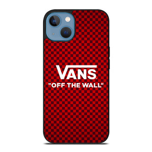 VANS OFF THE WALL RED CARBON iPhone 13 Case Cover