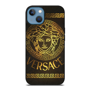 VERSACE GOLD LOGO ORNAMENT iPhone 13 Case Cover VERSACE GOLD LOGO ORNAMENT iPhone 13 Case Cover