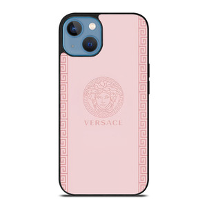 VERSACE LOGO EMBLEM PINK iPhone 13 Case Cover VERSACE LOGO EMBLEM PINK iPhone 13 Case Cover