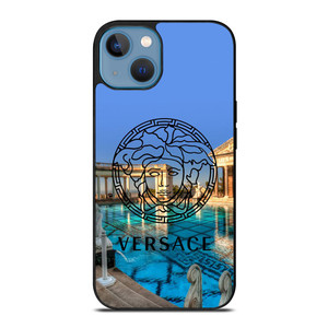 VERSACE LOGO POOL PALACE iPhone 13 Case Cover VERSACE LOGO POOL PALACE iPhone 13 Case Cover