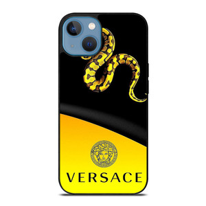 VERSACE LOGO SNAKE ICON YELLOW iPhone 13 Case Cover VERSACE LOGO SNAKE ICON YELLOW iPhone 13 Case Cover