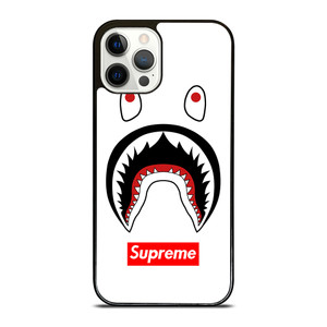 BAPE CAMO SHARK SUPREME WHITE iPhone 12 Pro Case Cover